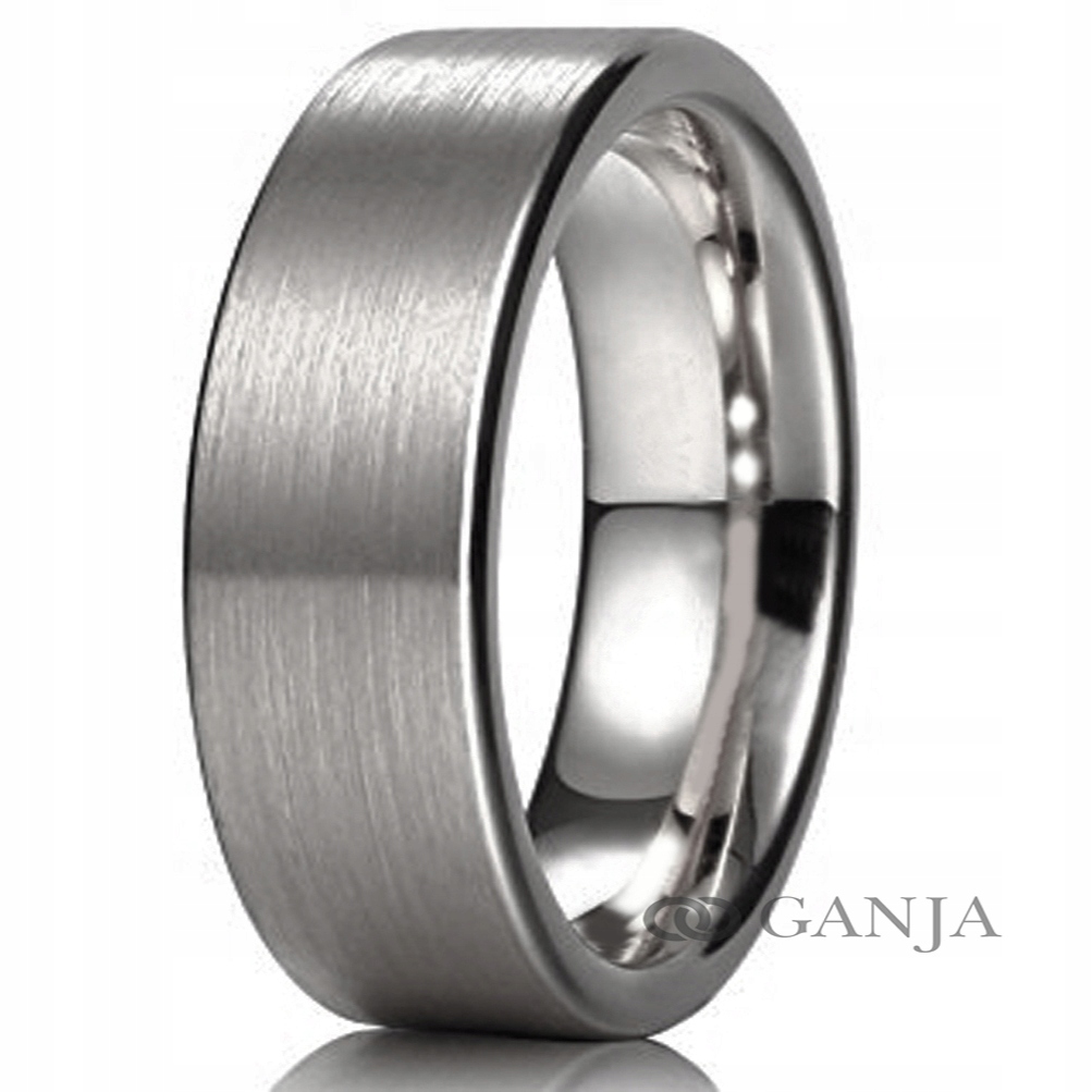 Titanový prsten plochý, šířka 7 mm, vzor BT27