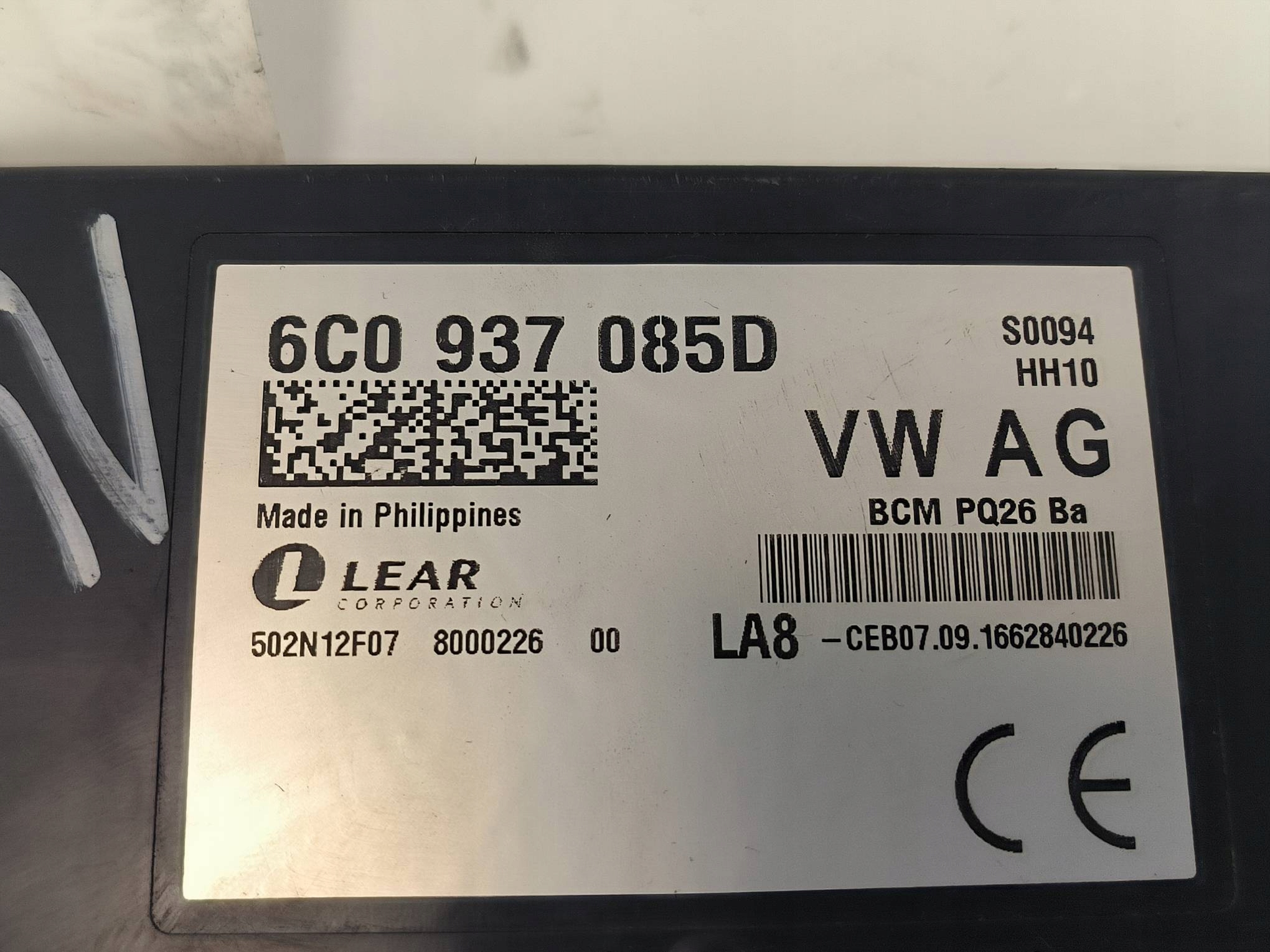 unité commande confort SKODA RAPID 2015r 6C0937085C
