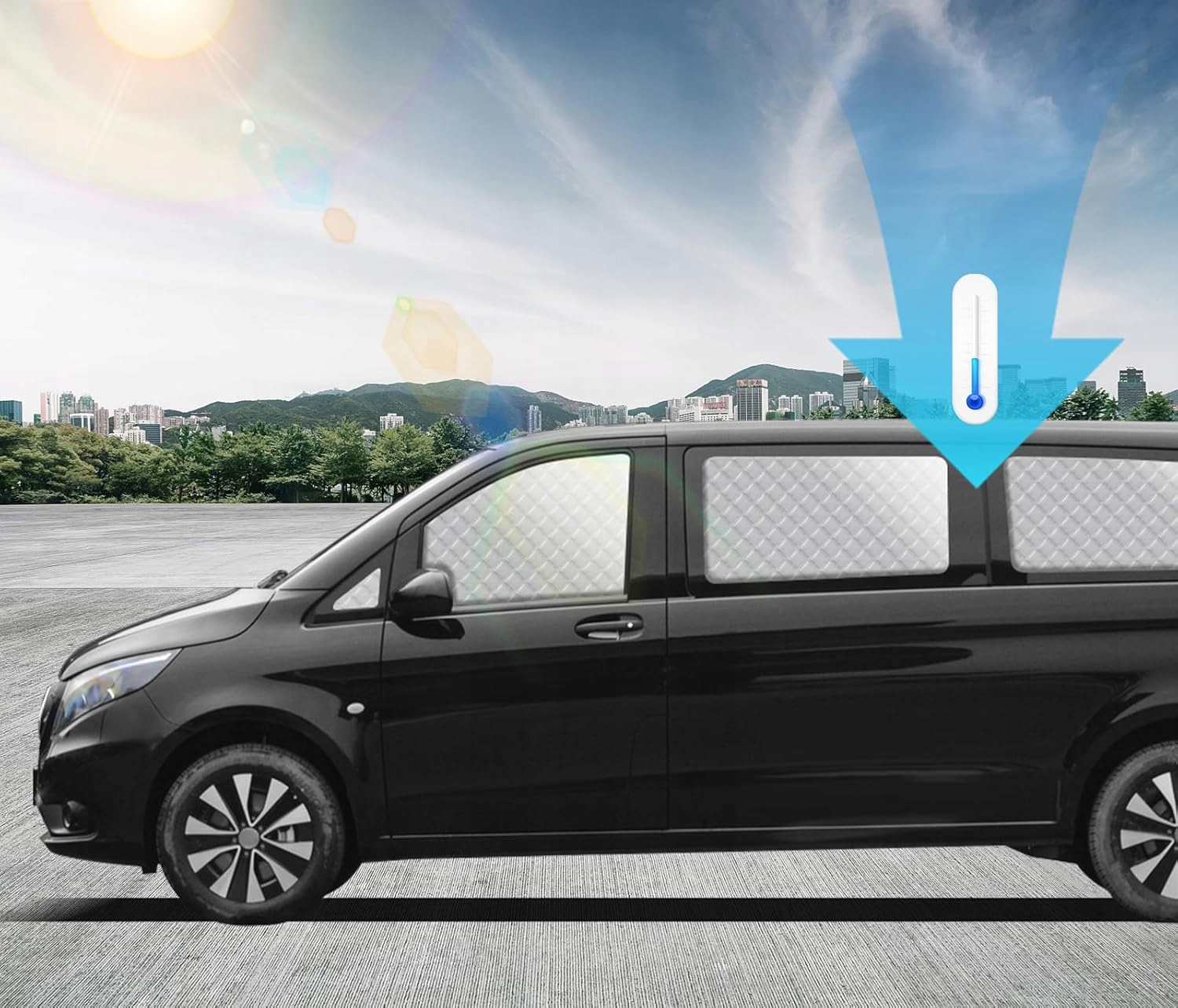 MaxAwe 10 Szt. Mat Termicznych do VITO III W447 2014-2024, Ochrona Słońca Numer katalogowy producenta GGB