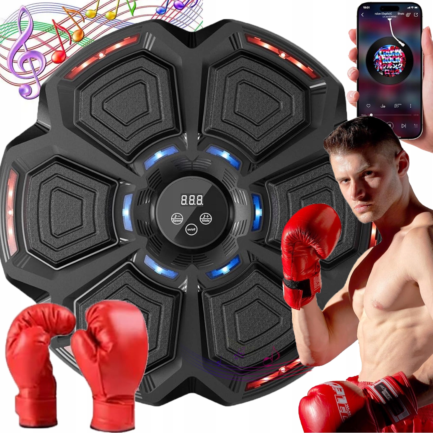 Inteligentní Boxovací Stroj S Tréninkovou Boxerskou Stěnou Rukavice