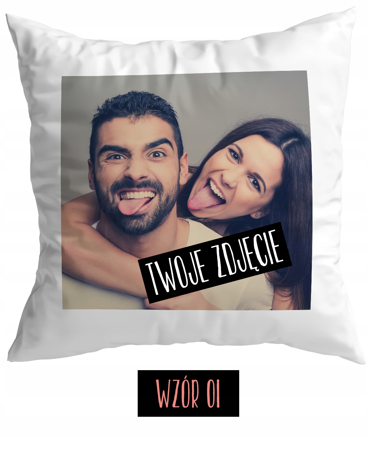 PODUSZKA Z NADRUKIEM WALENTYNKI DEDYKACJA PREZENT Marka inna