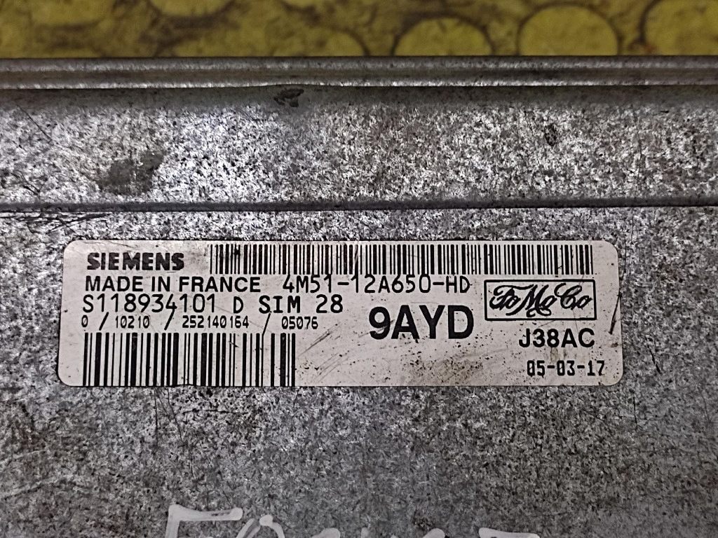 FORD FOCUS MK2 control unit of the engine 4M5112A650HD