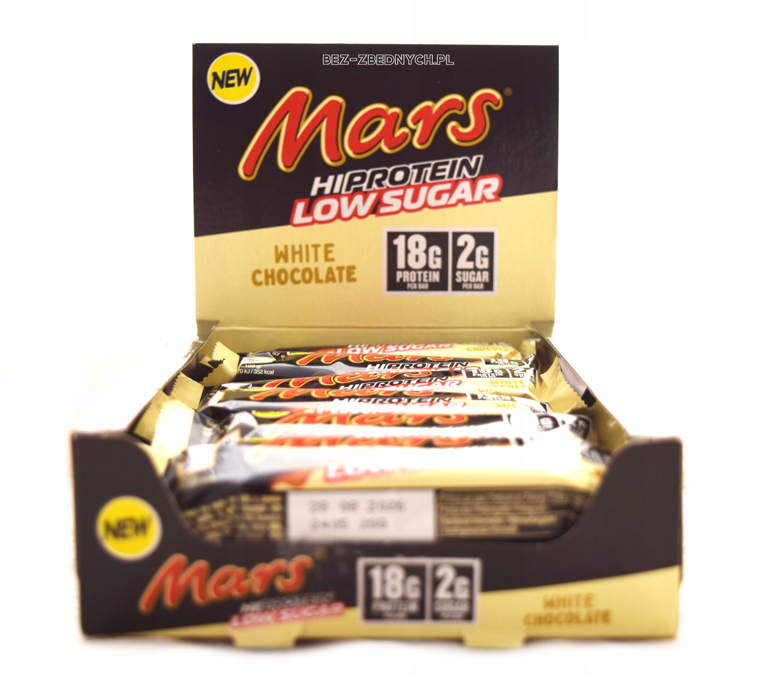 Mars HiProtein Low Sugar White Chocolate Bar 57 g Proteinová Tyčinka Mléka