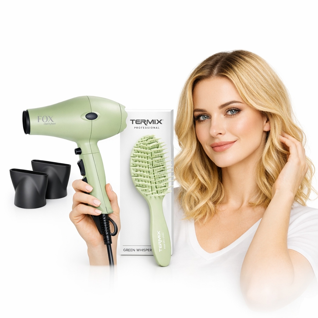 Suszarka Fox Smart Front Green Whisper 2100W szczotka Termix