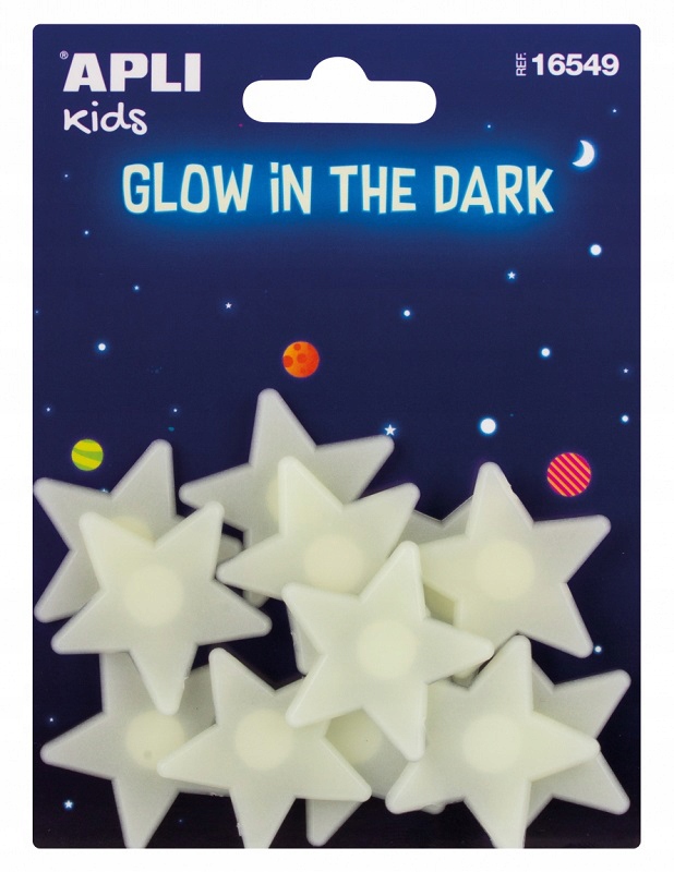 

Małe Gwiazdki naklejki fluorescencyjne Apli Kids