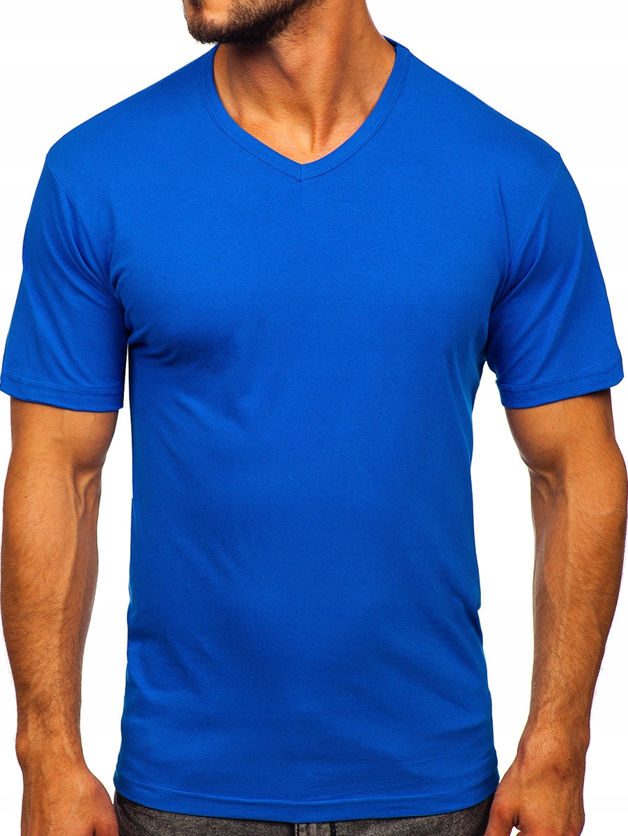 

T-shirt Męski Koszulka Niebieska 192131 DENLEY_2XL