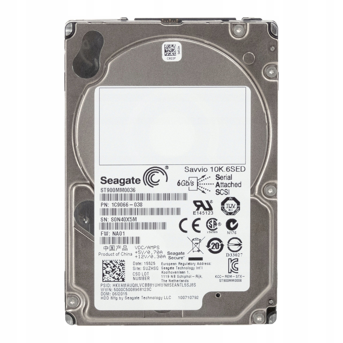 Seagate Savvio 10K.6 ST900MM0036 Sas 900GB 10K 2,5"