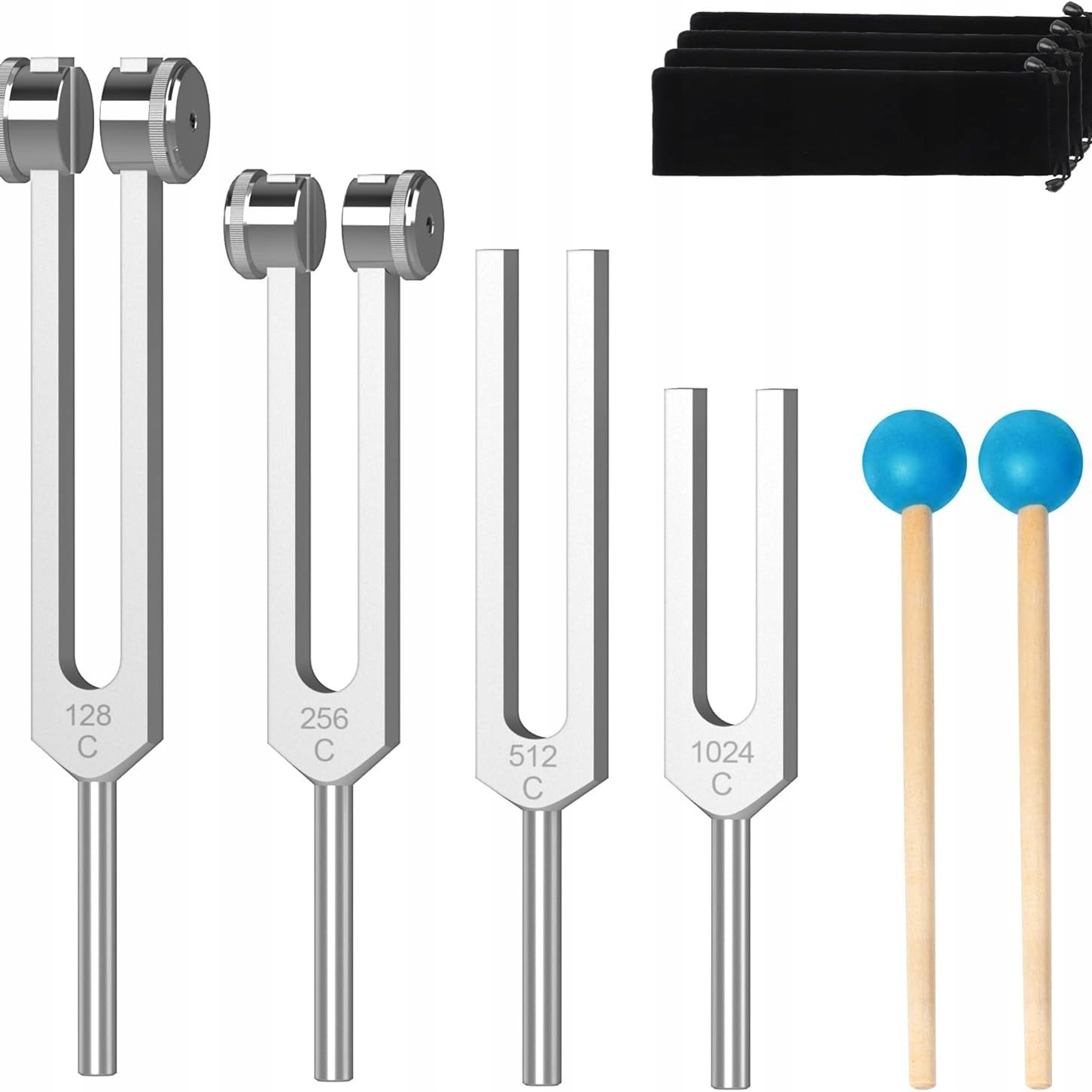 4 Paczka Kamerton Zestaw (128Hz,256Hz,512Hz,528Hz)