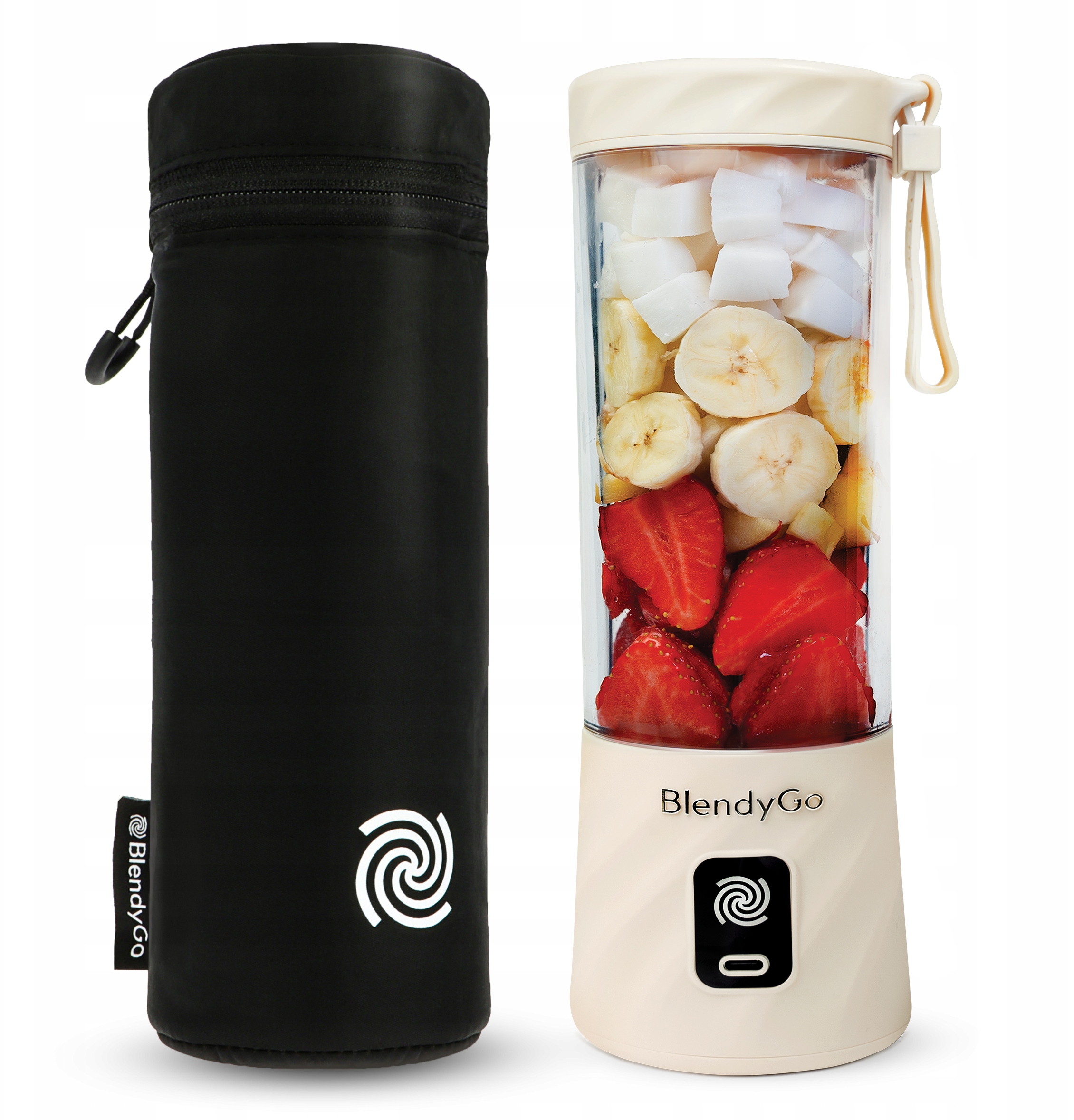 Set Puzdro bezdrôtový mixér Prenosný pohár BlendyGo 3 Usb