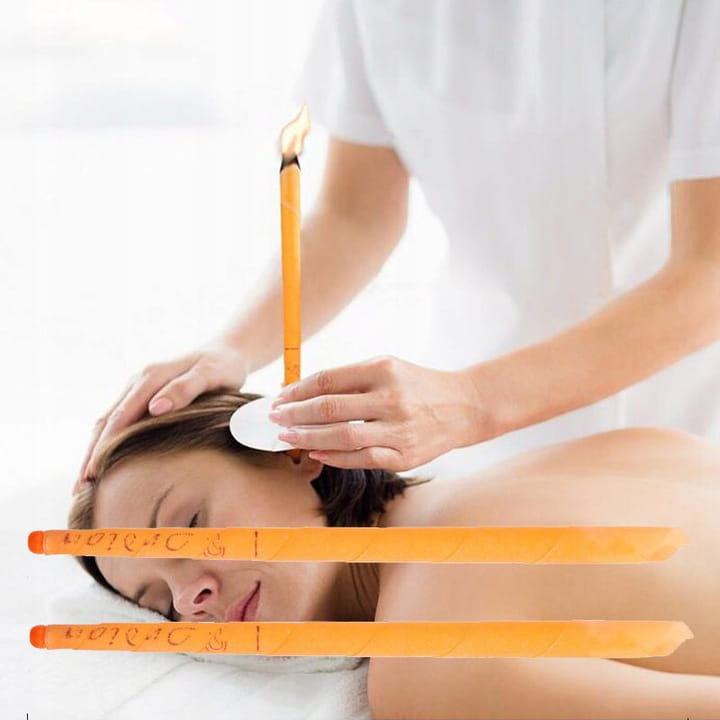 Świece do świecowania uszu z olejkami eterycznymi 16 sz + 4 podstawki AROMA Rodzaj świece