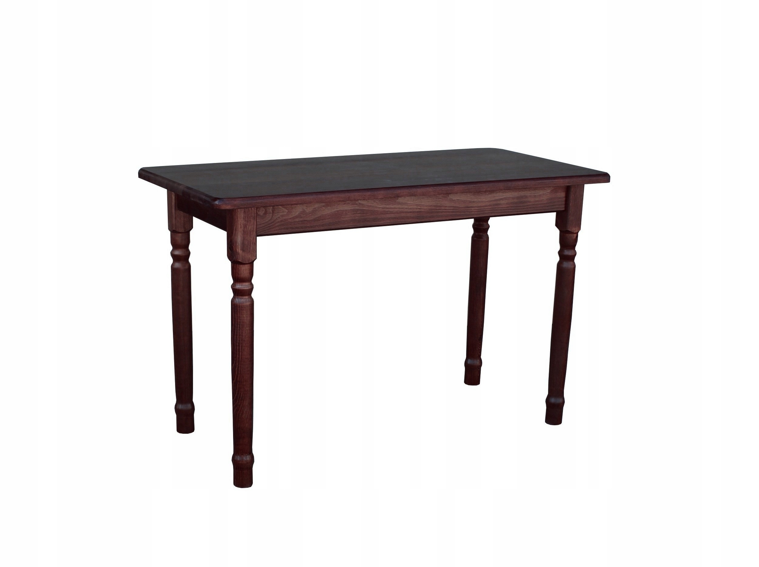 

Stół Kuchenny 120x60 Nogi Toczone Drewniany Brąz