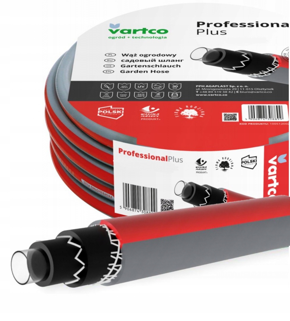Záhradná hadica 3/4" šesťvrstvová 20mb Professional Plus Vartco