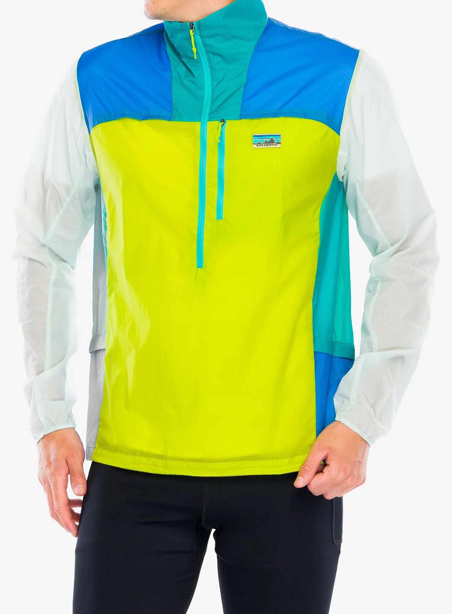 Běžecká bunda Patagonia Houdini Stash 1/2 Zip Pullover zelená S