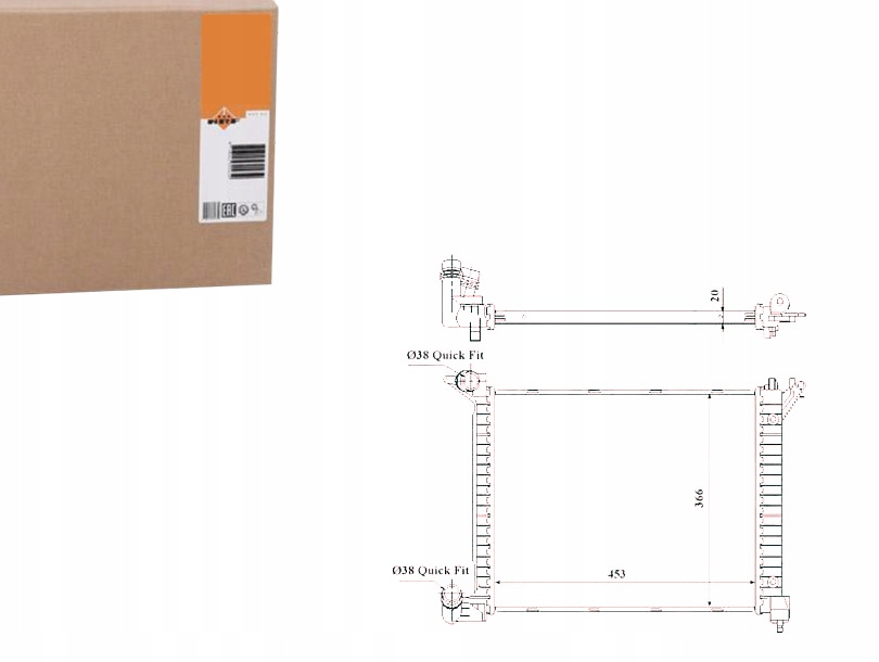 NRF CHŁODNICA WODY MINI MINI ONE D (R50. R53)