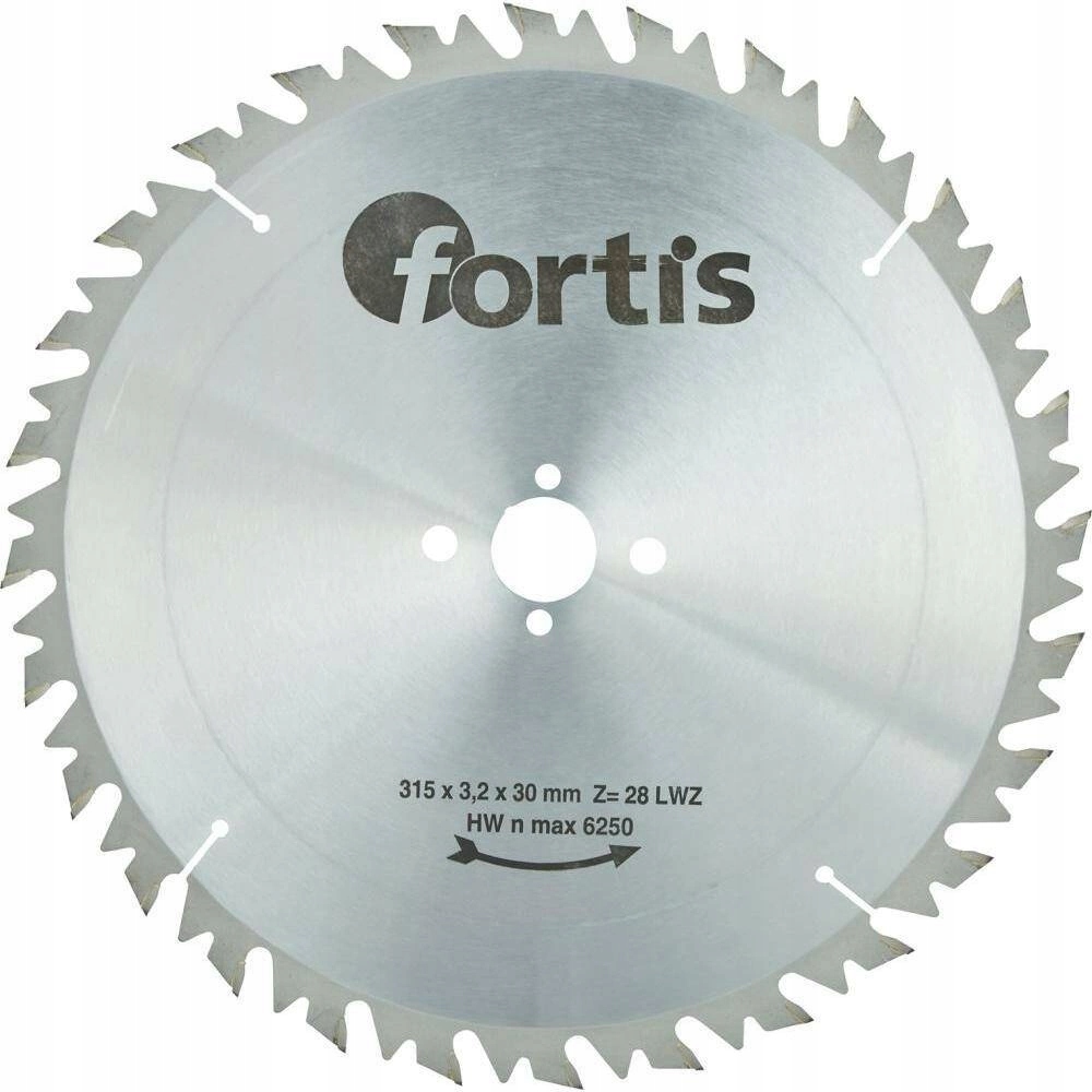 Fortis Pilový kotouč na dřevo 315 x 30 mm 28 zubů Hw
