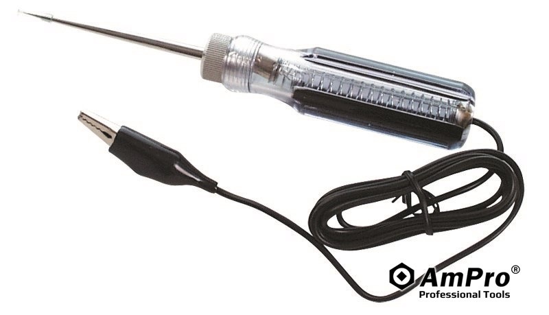 Samochodowy Próbnik napięcia AmPro – t71182 6-24V DC Wymienna żarówka.