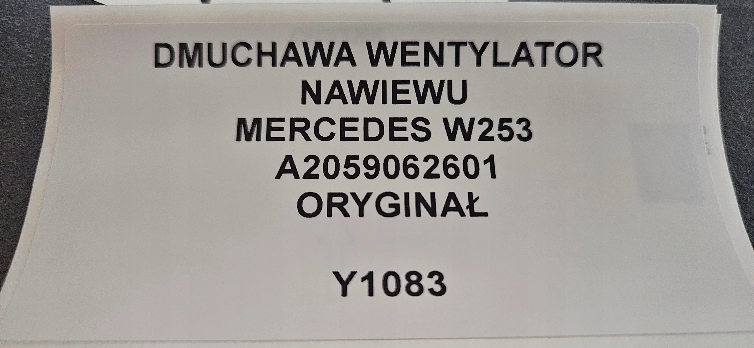riscaldamento VENTOLA BOCCHETTE MERCEDES W253 Originale