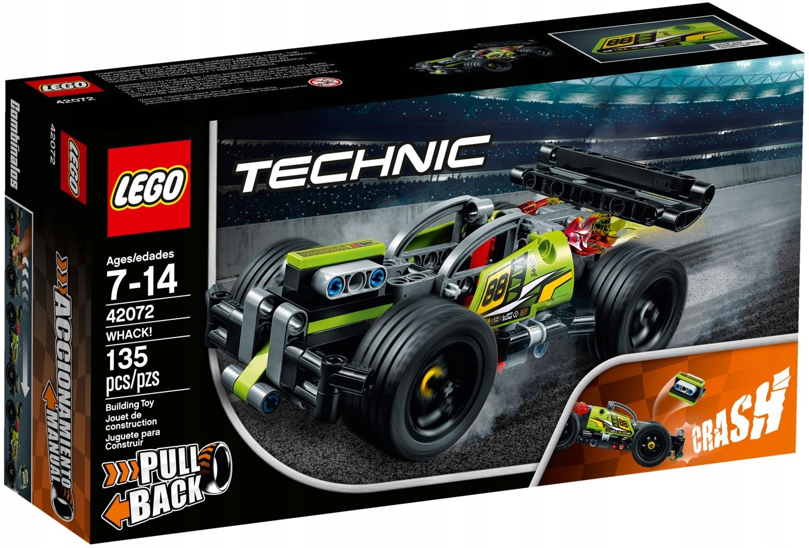 Lego Technic 42072 Žluté závodní auto Nové