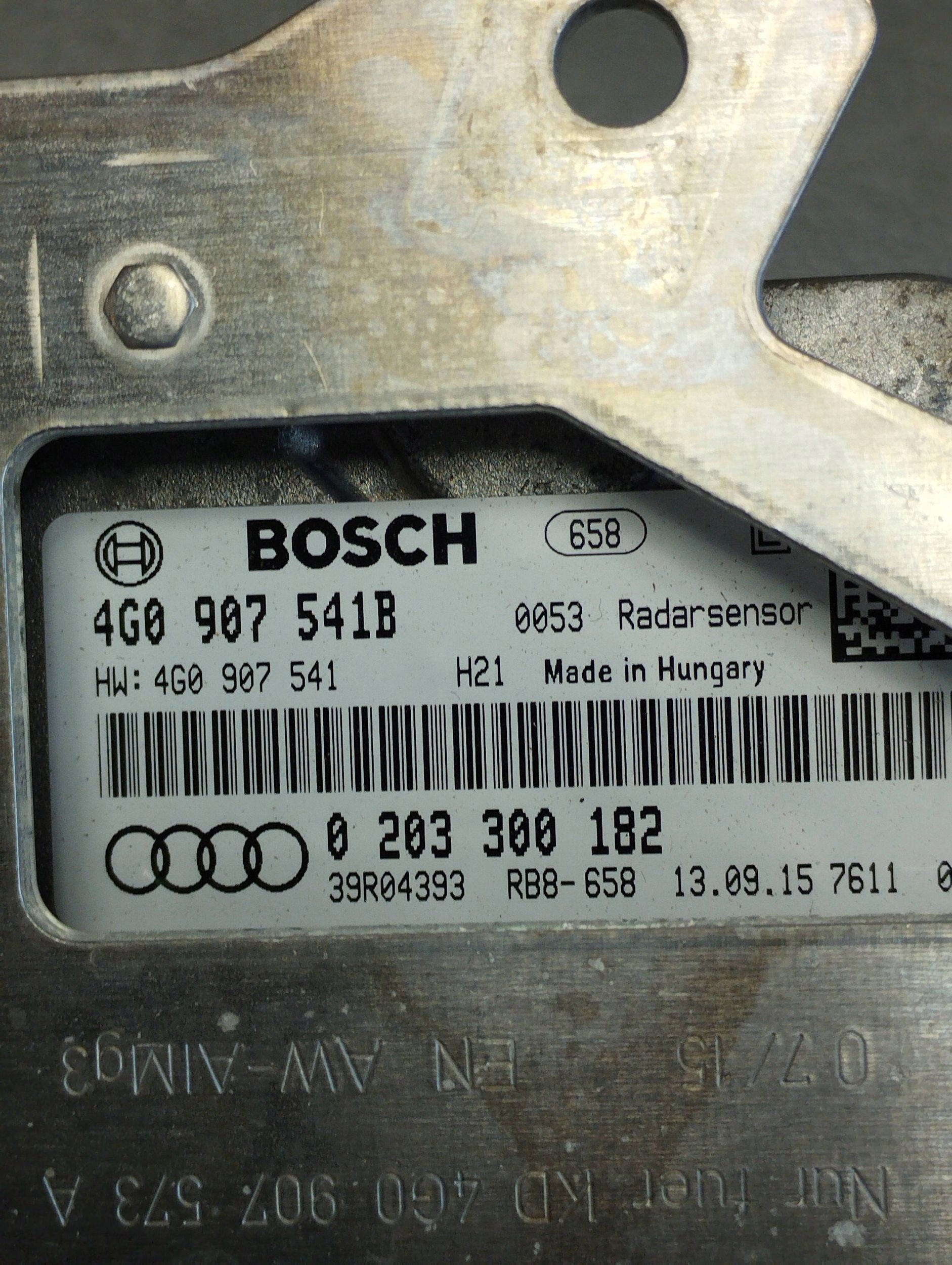 Audi A7 4G 2016 RADAR DISTRONIC 4G0907541B