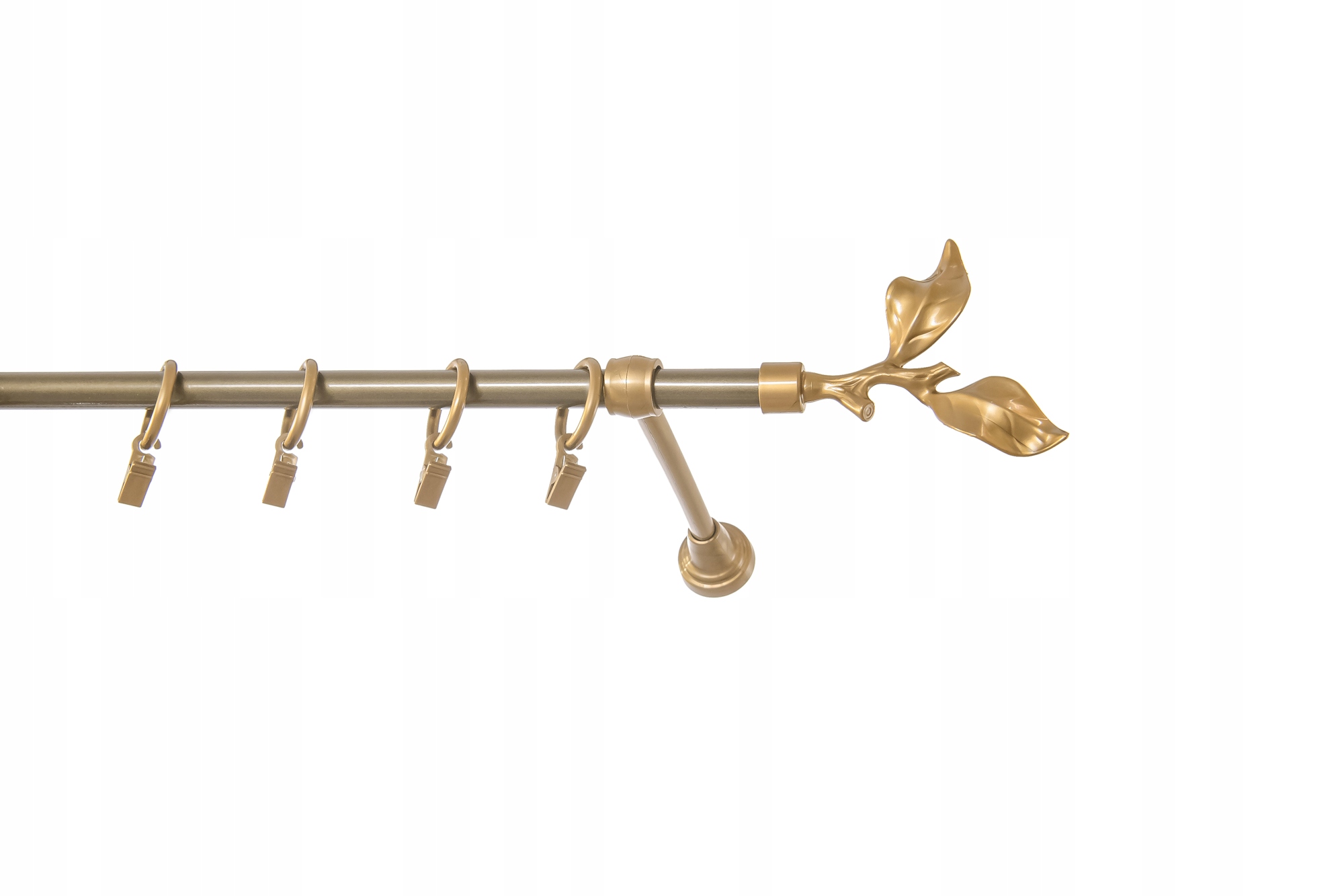 Wspornik pojedynczy do karnisza 16 mm Kolor srebrny złoty