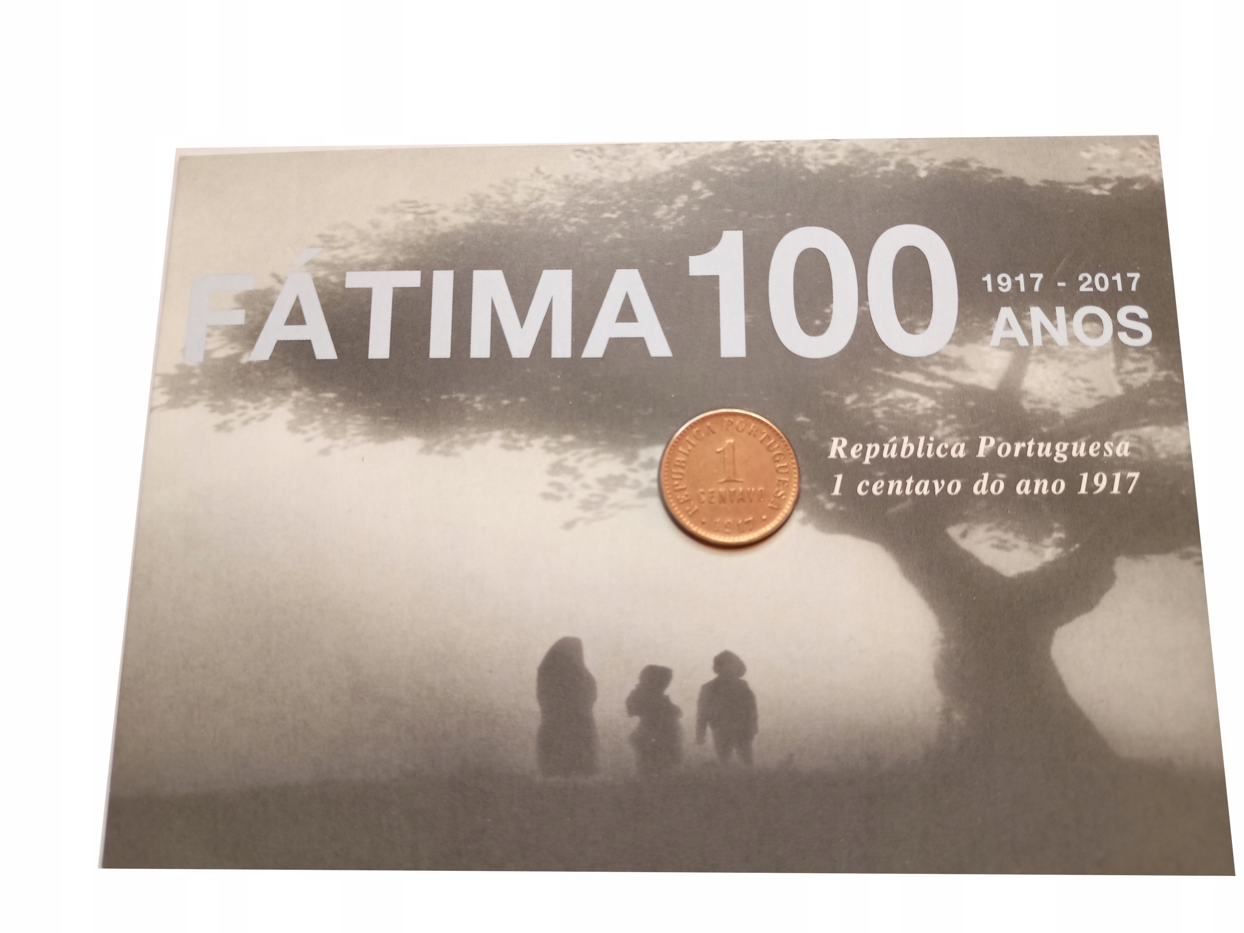 PORTUGALIA 1 centavo 1917 w opakowaniu. UNC