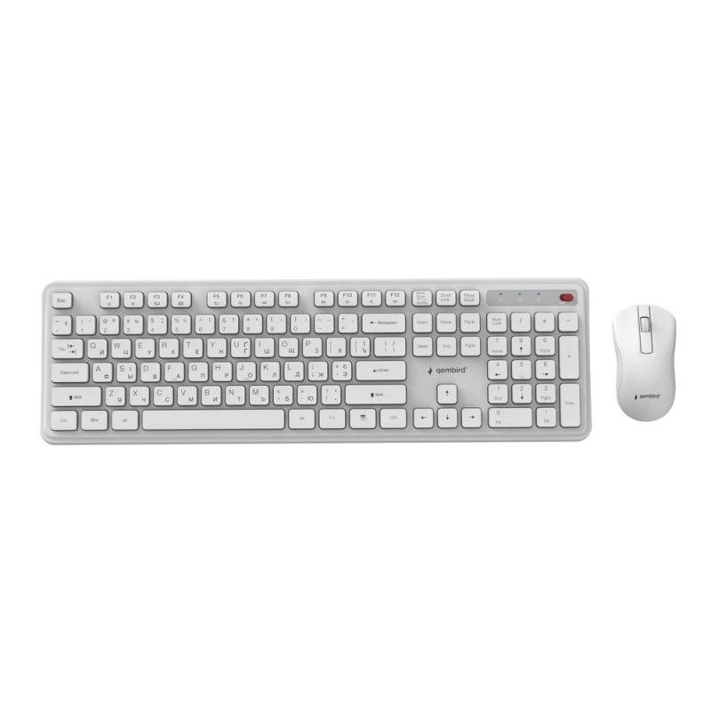 Gembird Bezprzewodowy Zestaw Klawiatury Mysz Slim Pro Business Na Biurko,