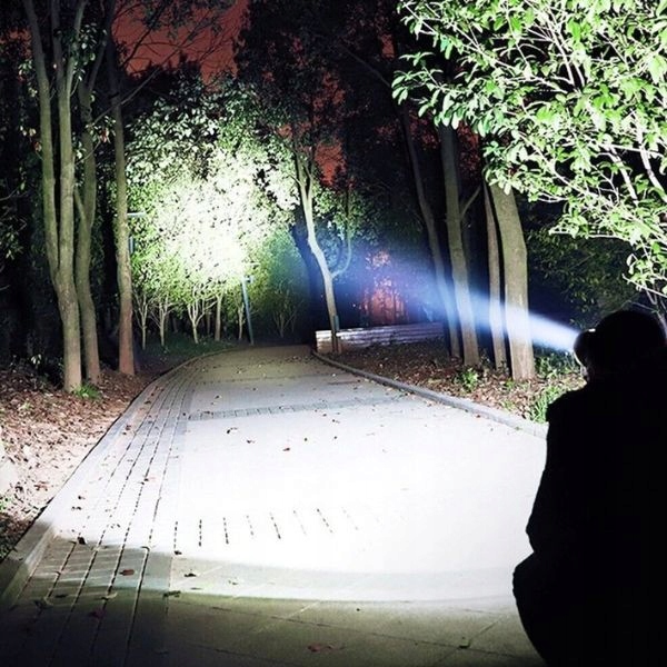 LATARKA CZOŁOWA CZOŁÓWKA 5 x LED MOCNA XPE USB AKU WODOODPORNA SOLIDNA Zasilanie akumulatorowe