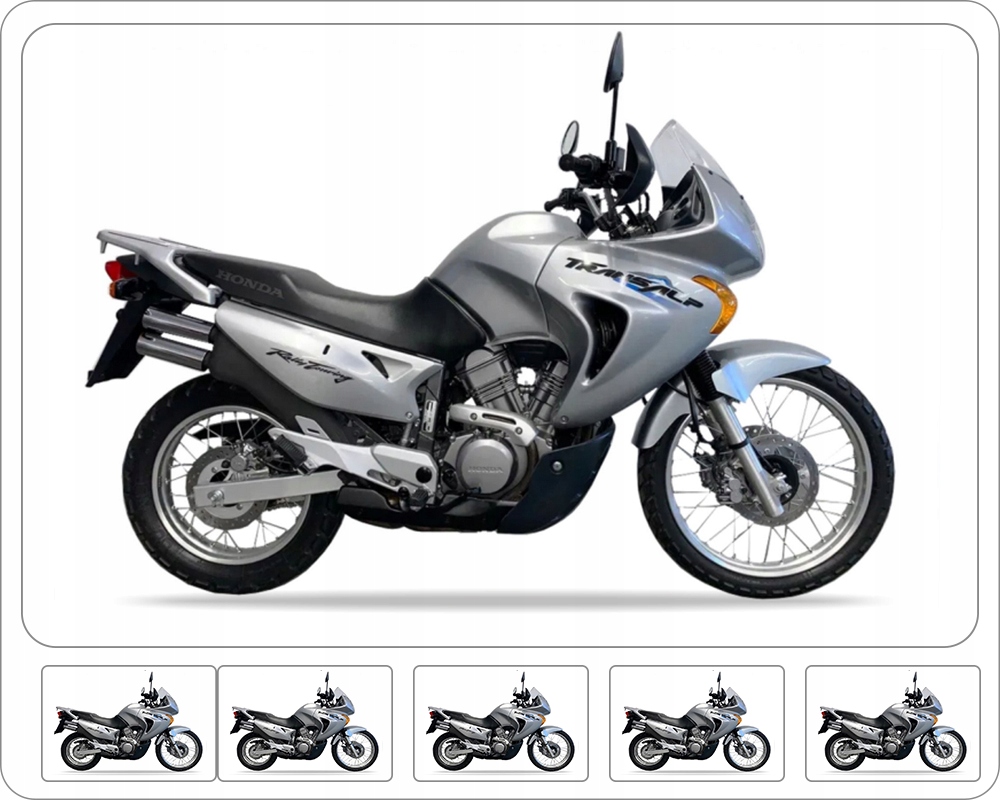 Samolepky Juula Pro Honda XL 650 V Transalp 2003-2004 Stříbrné NH480
