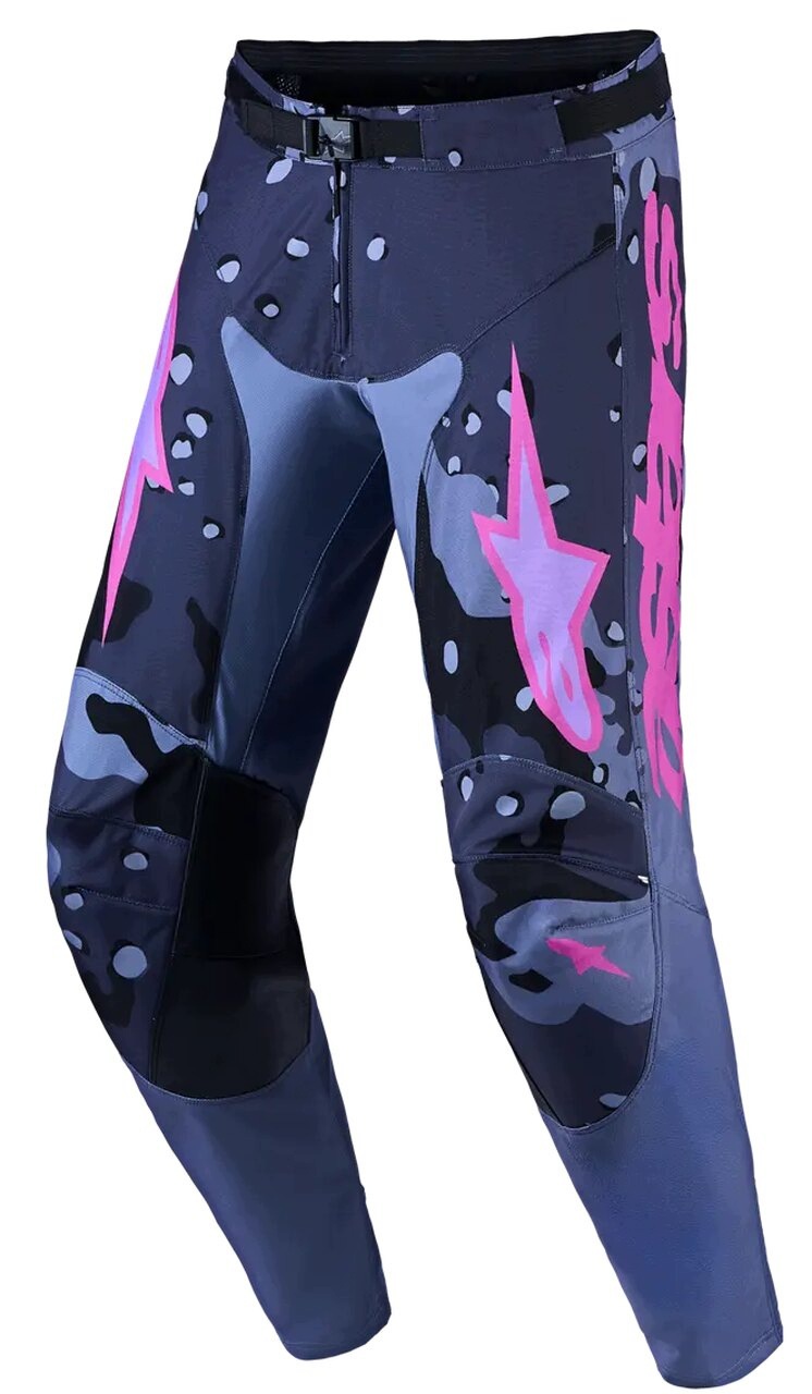 Nohavice Alpinestars Racer Lone Camo/Purple/Gray/Dark Blue 34