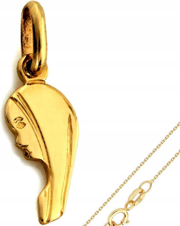 Zlatý komplet šperků 585 Matka Boží křest sada jako dárek 14kt