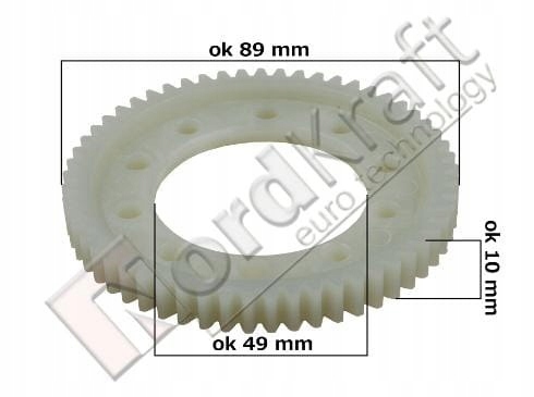 ZĘBATKA NAPĘDU KOSIARKI NAC 57 ZĘBÓW KOŁO ZĘBATE Kod producenta CZKSI-0065