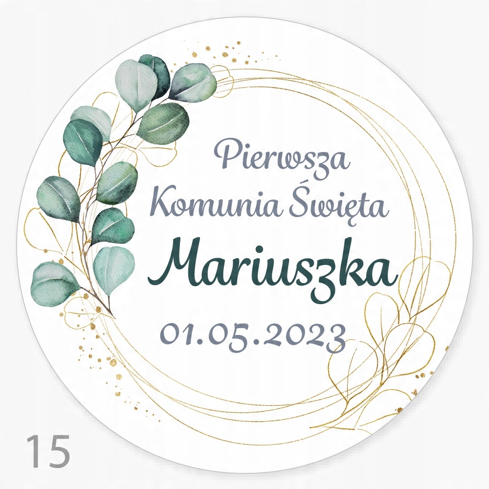 

Naklejki Komunijne Personalizowane Twoje Imię 24