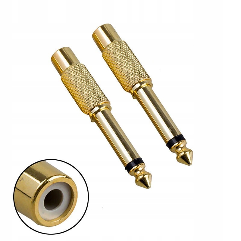 

Adapter Wtyk Jack 6,3 Gniazdo Rca