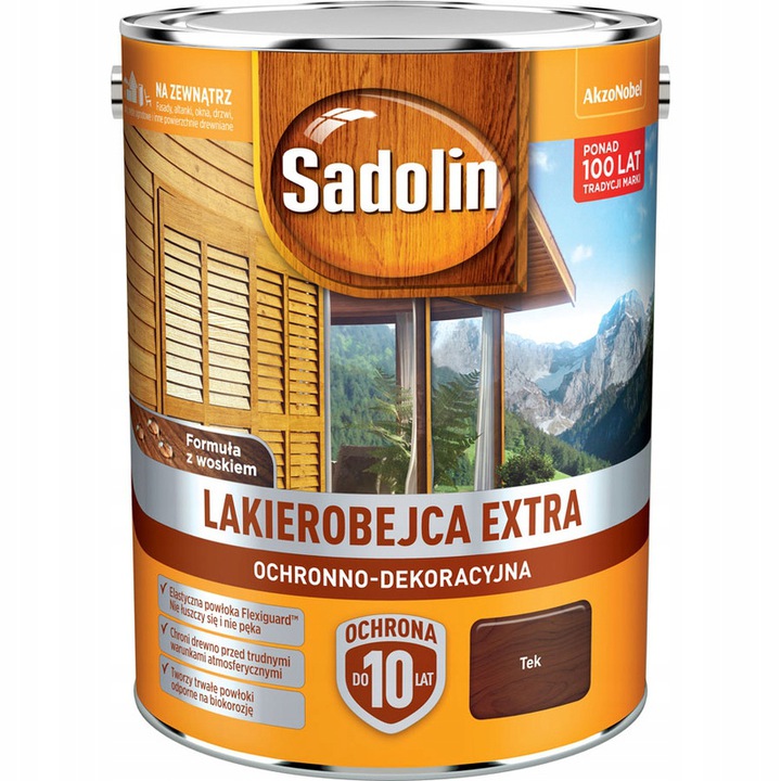 

Sadolin Extra 5L Lakierobejca Kolor: Tek