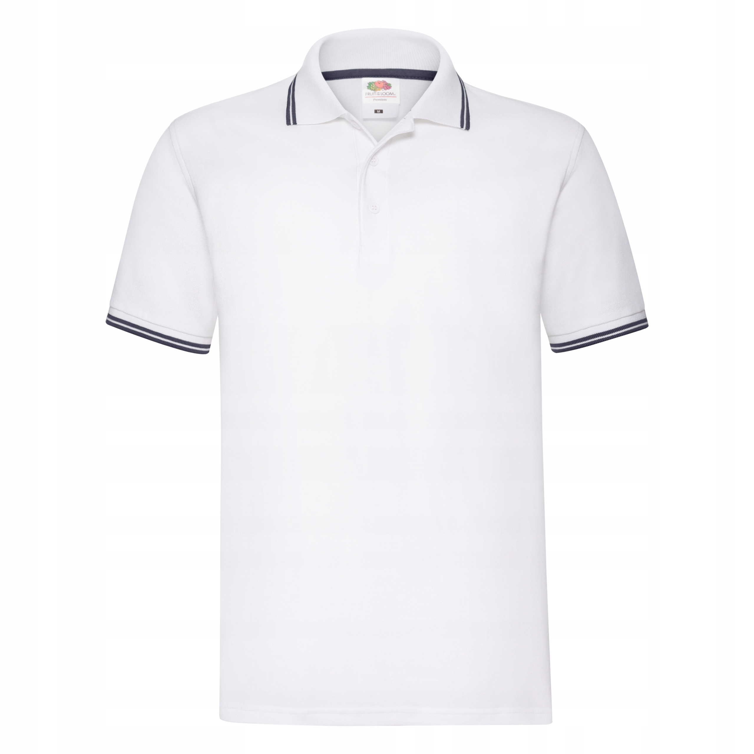 

Koszulka Polo Fruit Loom Biały/Ciemnogranatowy 3XL