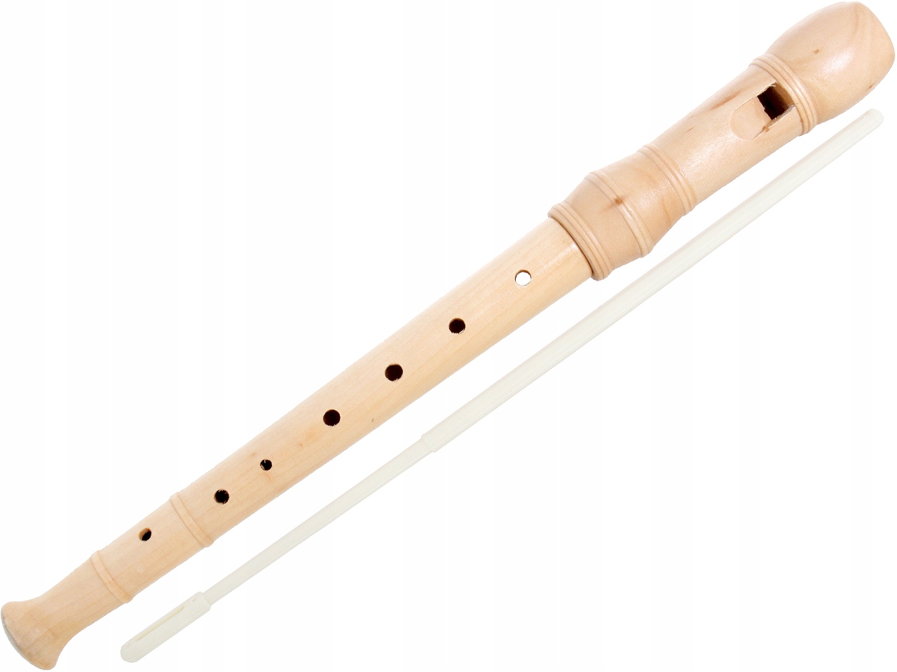 FLET DREWNIANY PROSTY SZKOLNY 8 otworów Podłużny do NAUKI Gry na FLECIE