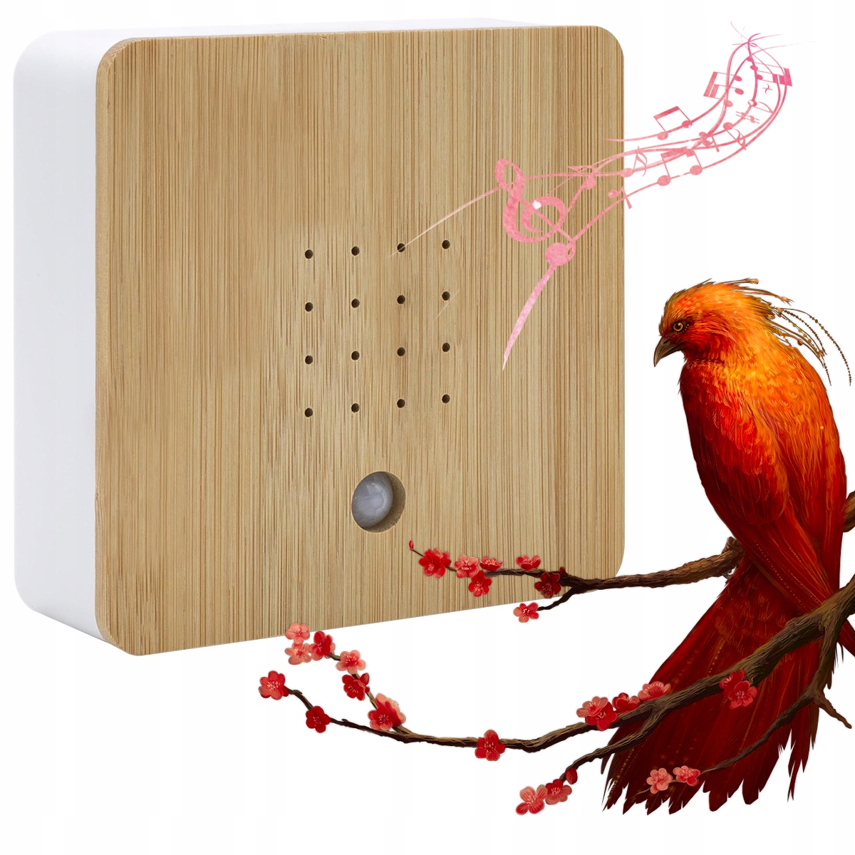 Czujnik ruchu i dźwięku Detektor ruchu z dźwiękiem ćwierkania ptaków