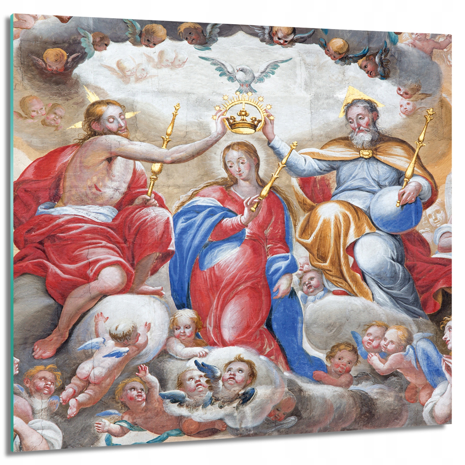

Obraz szklany ścienny Ukoronowanie Maryi 60x60