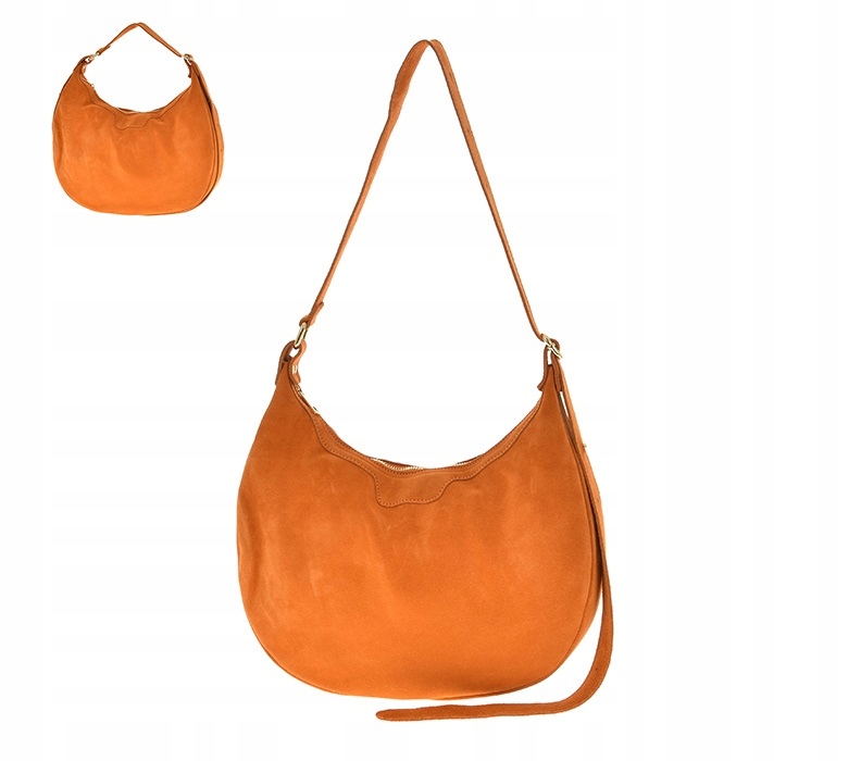 Laura Biaggi italská taška Oranžová oranžová Prostorná nová