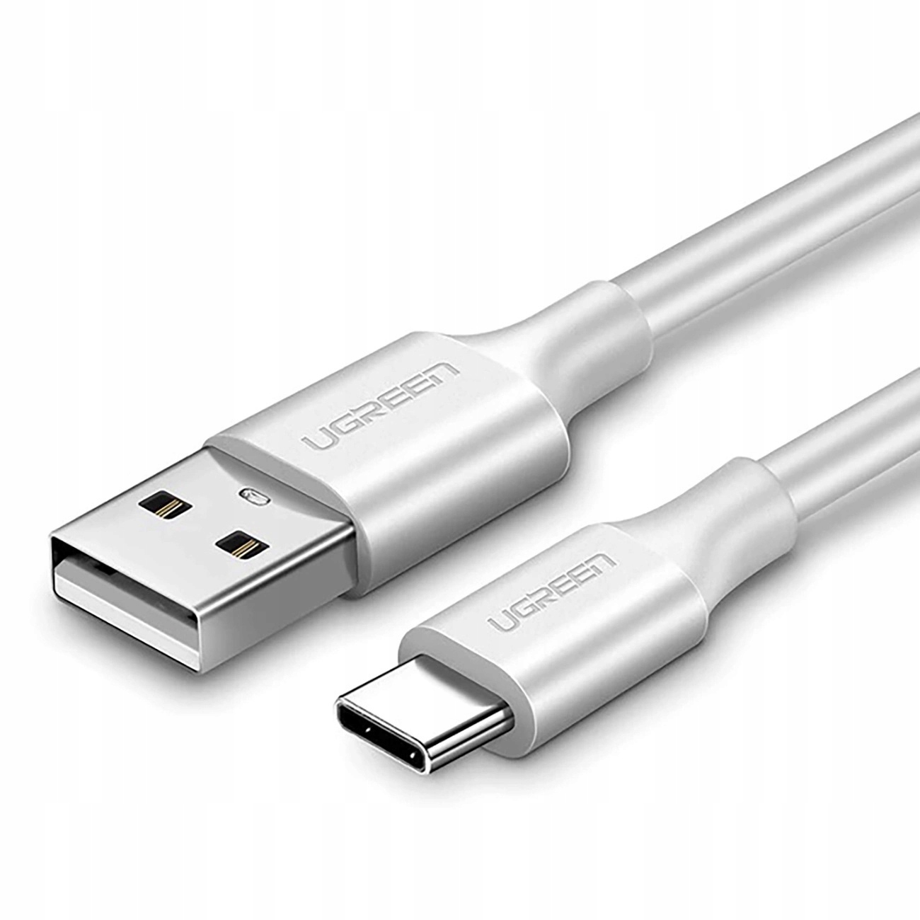 UGREEN Niklowany USB-C QC3 0 1,5m Biały