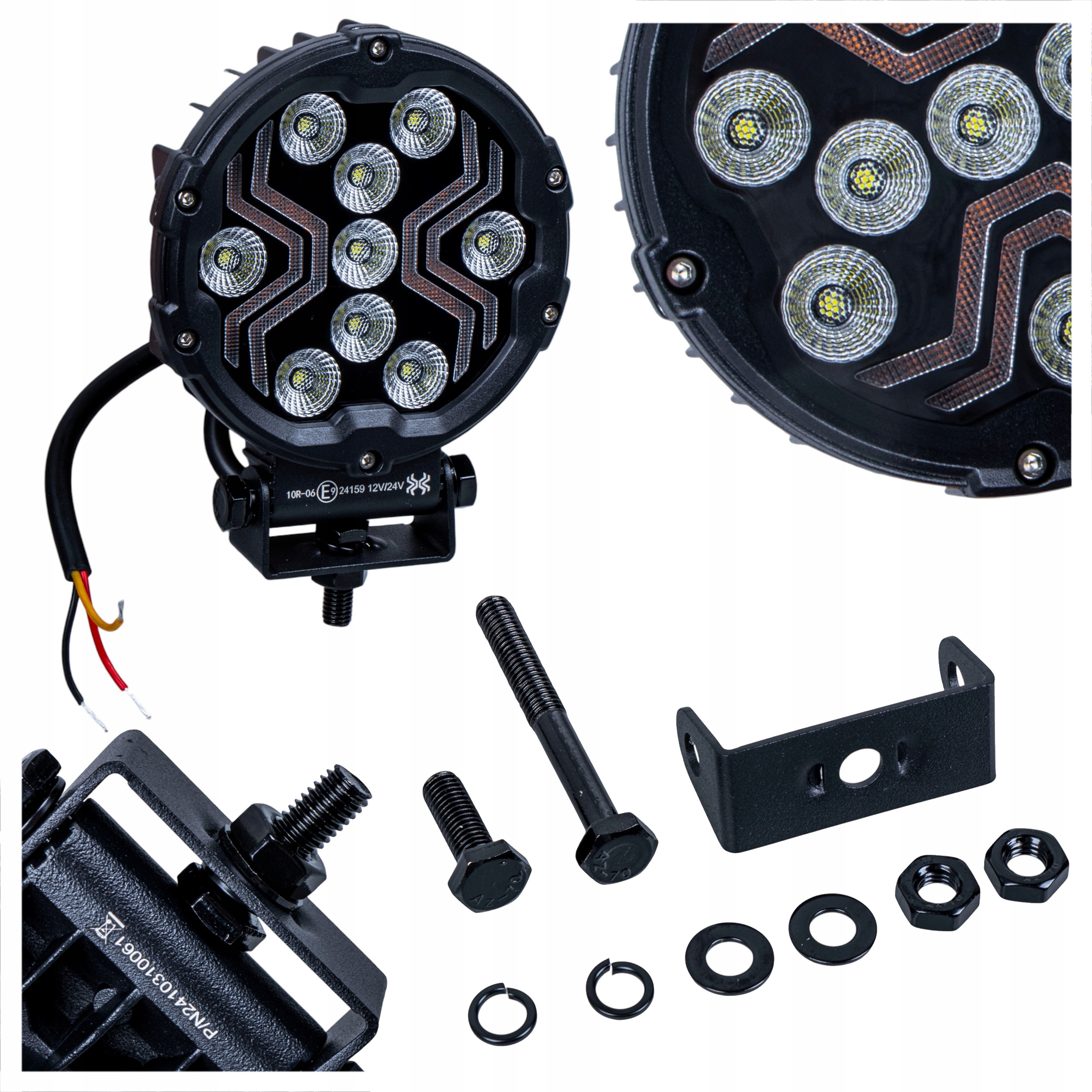 Pracovní lampa 12V 24V 18W 1700lm Homologace Ece R10 IP67 Kamar X-spider 3