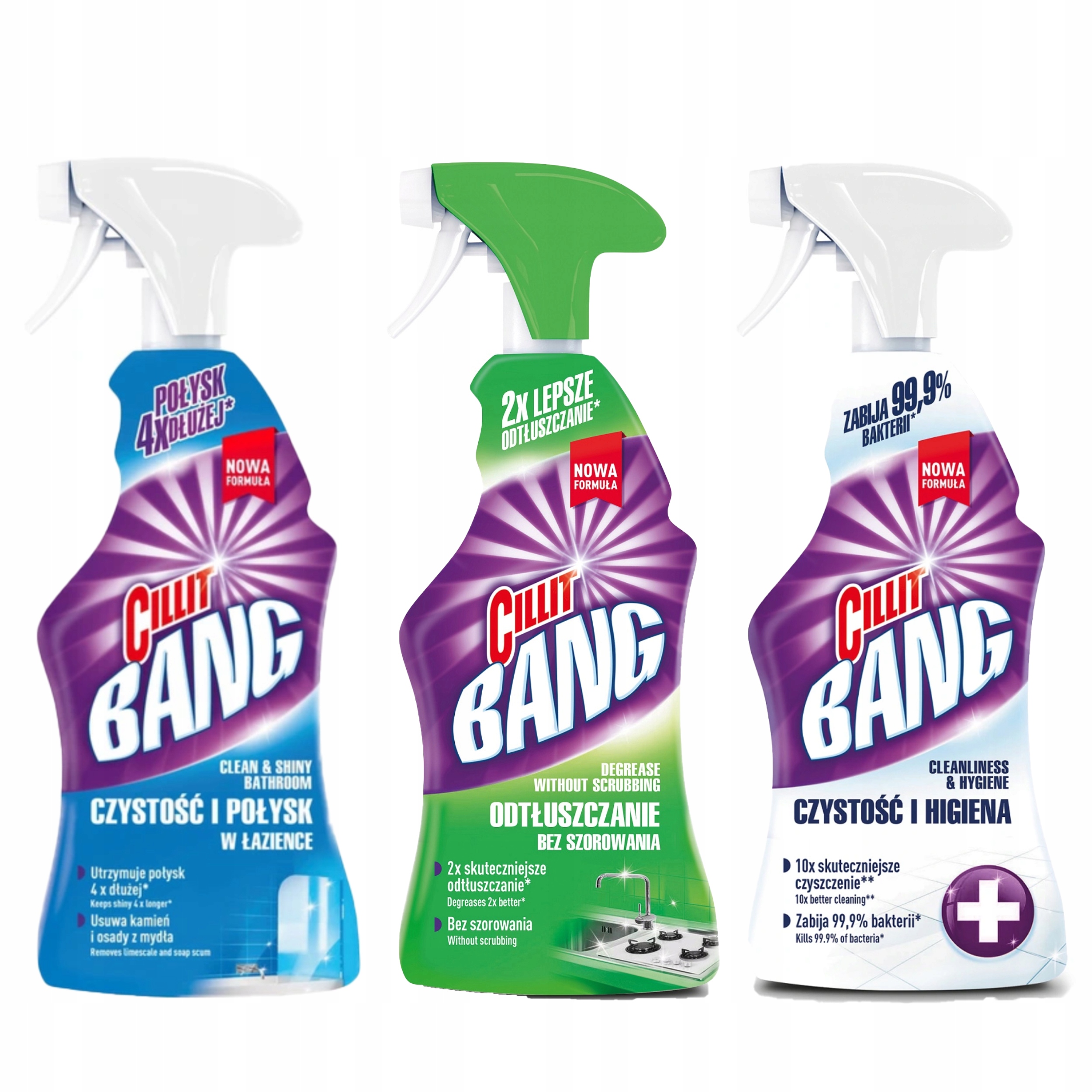 

Cillit Bang Spray Zestaw do Kuchni Łazienki 3x750
