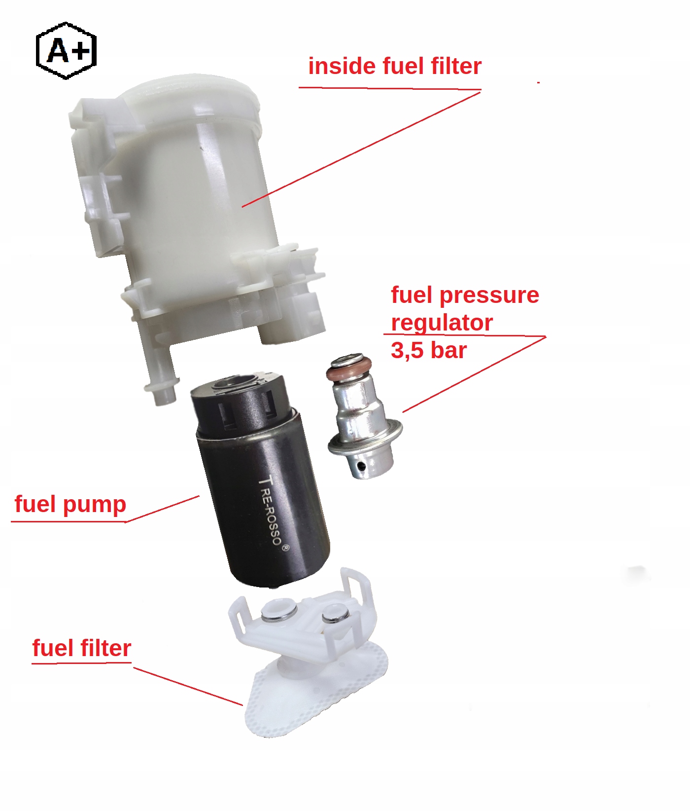 Honda Cbr 600 Rr 07-17 PC40 Palivová Pumpa regulátor filtru