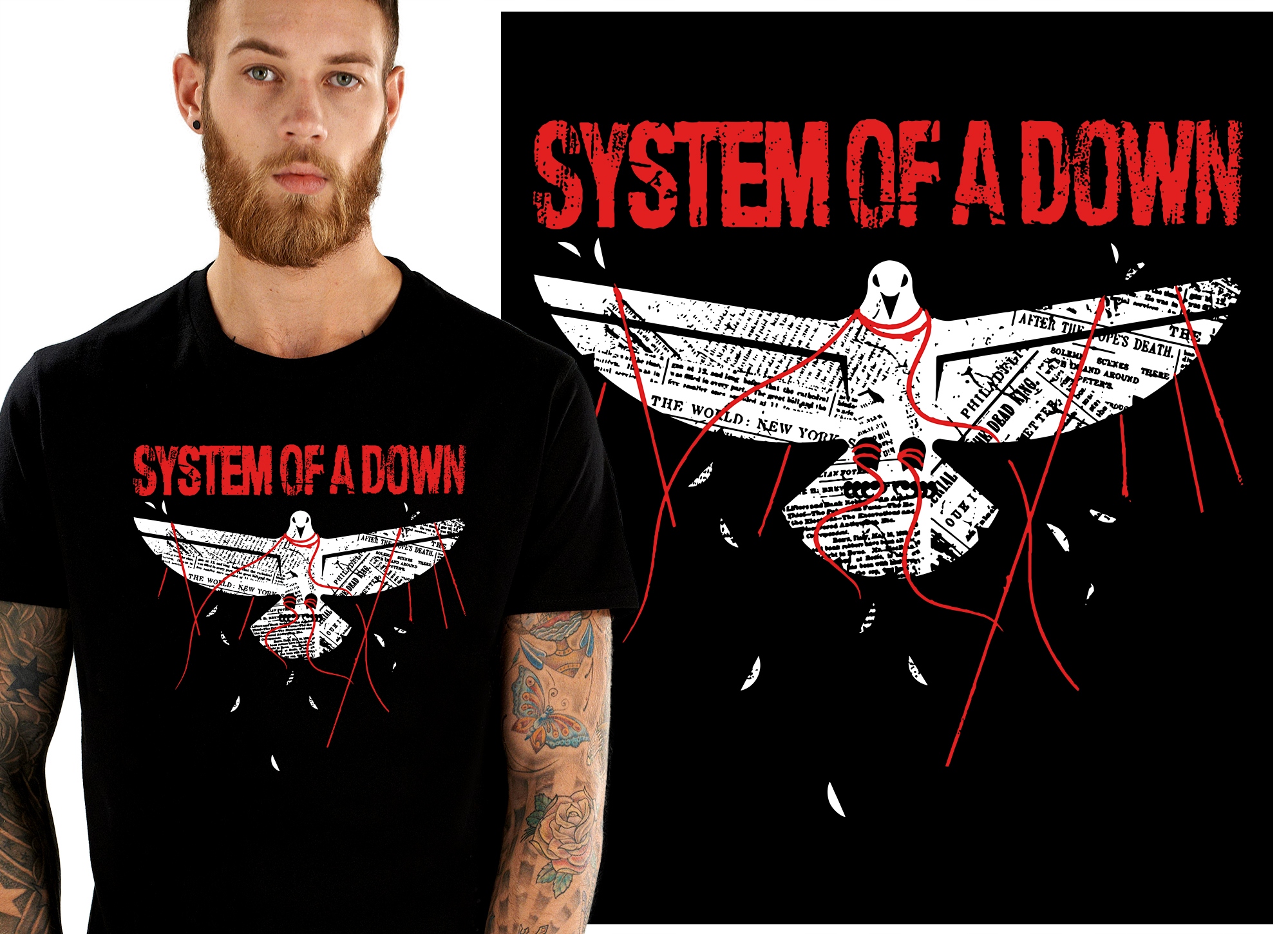 

System Of A Down Soad Serj Koszulka Męska S