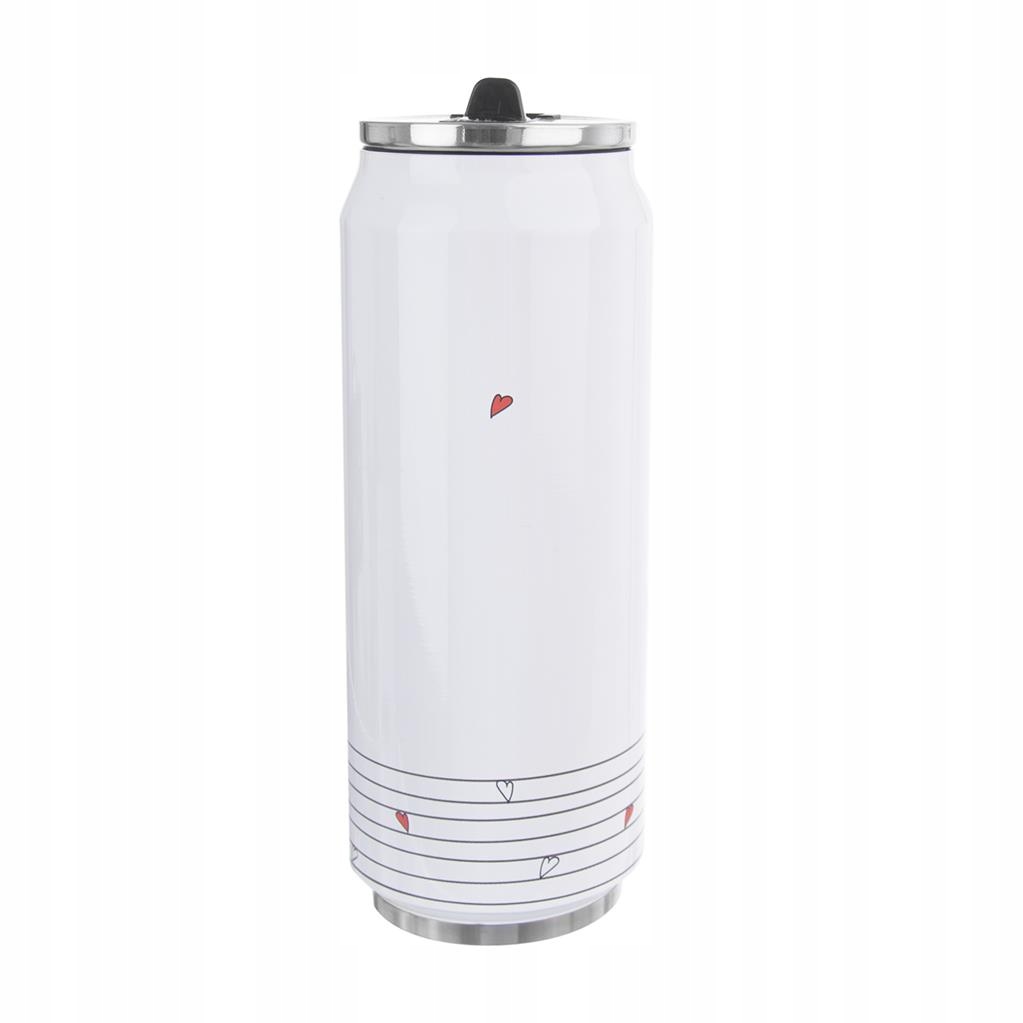 TERMOS KUBEK TERMICZNY PUSZKA BIDON SERCE 0,5L