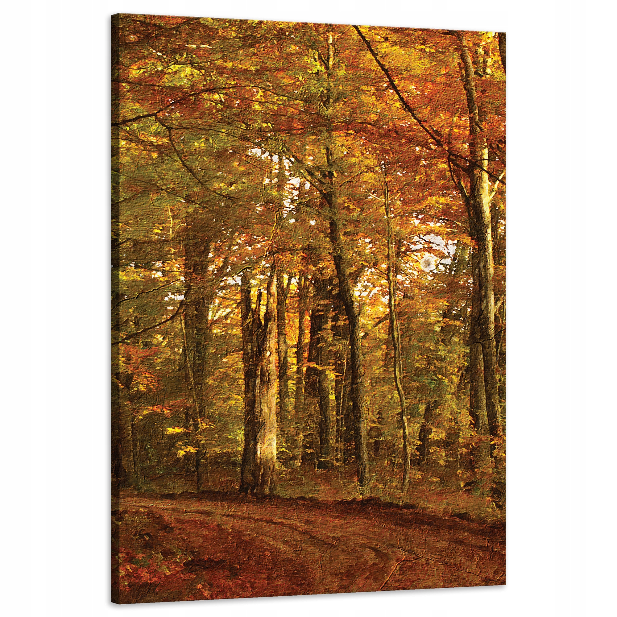 Obraz na plátně Pastelový styl Stromy Les na podzim 60x90 cm