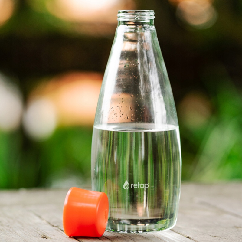 Szklana butelka na wodę gazowaną Retap GO 800 ml - Light Blue Rodzaj butelka