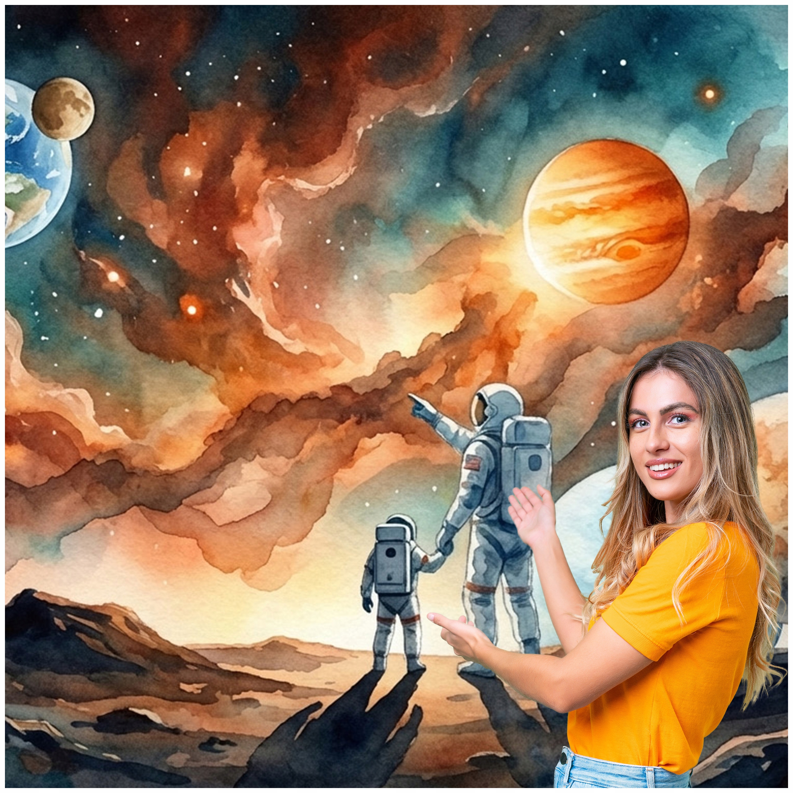 Fototapeta 3D Pro Mládež Vesmír Planety 490x260 DMKP06F