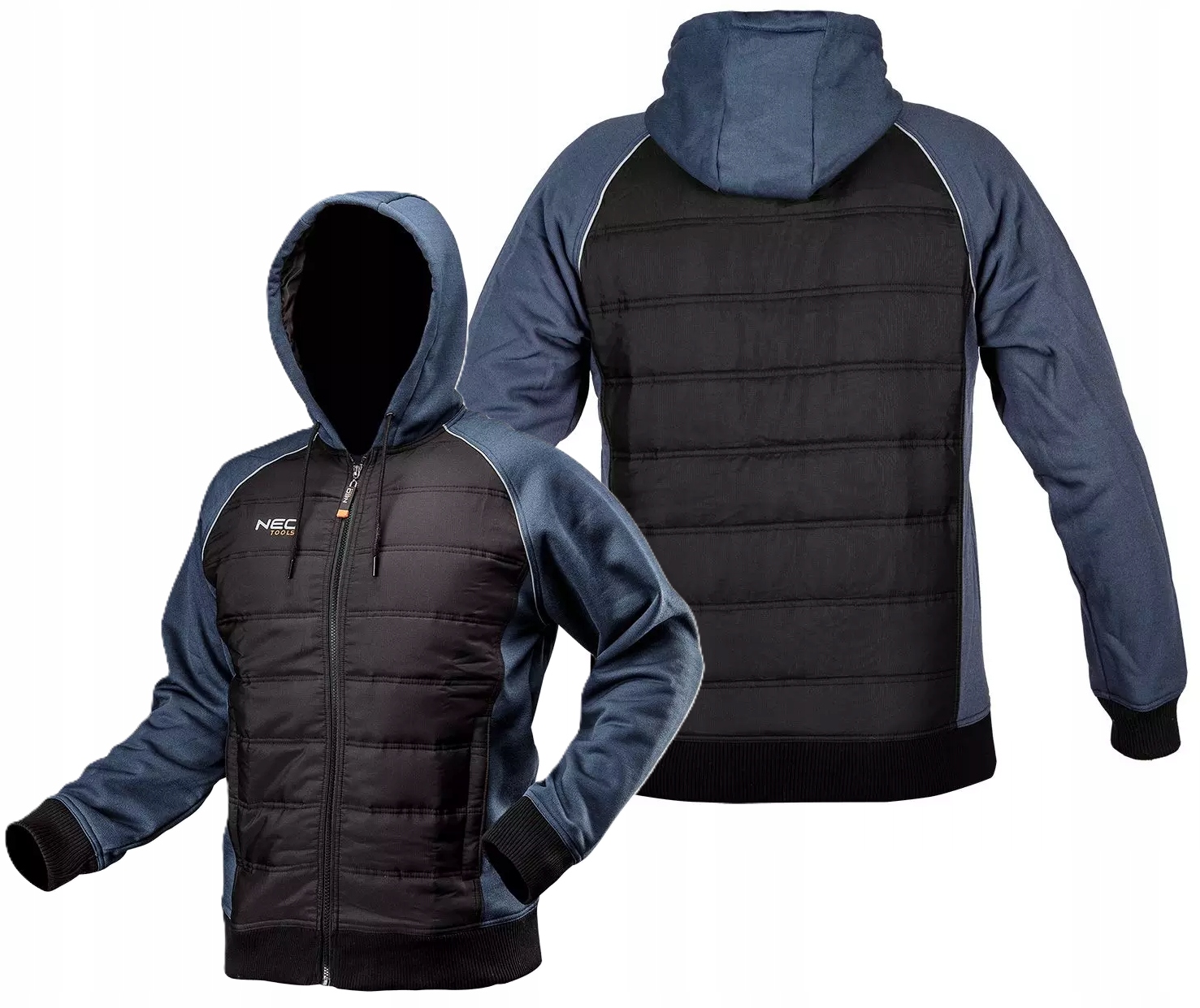 Bluza Neo ocieplana XXL Softshell Kaptur Czarna Poliester