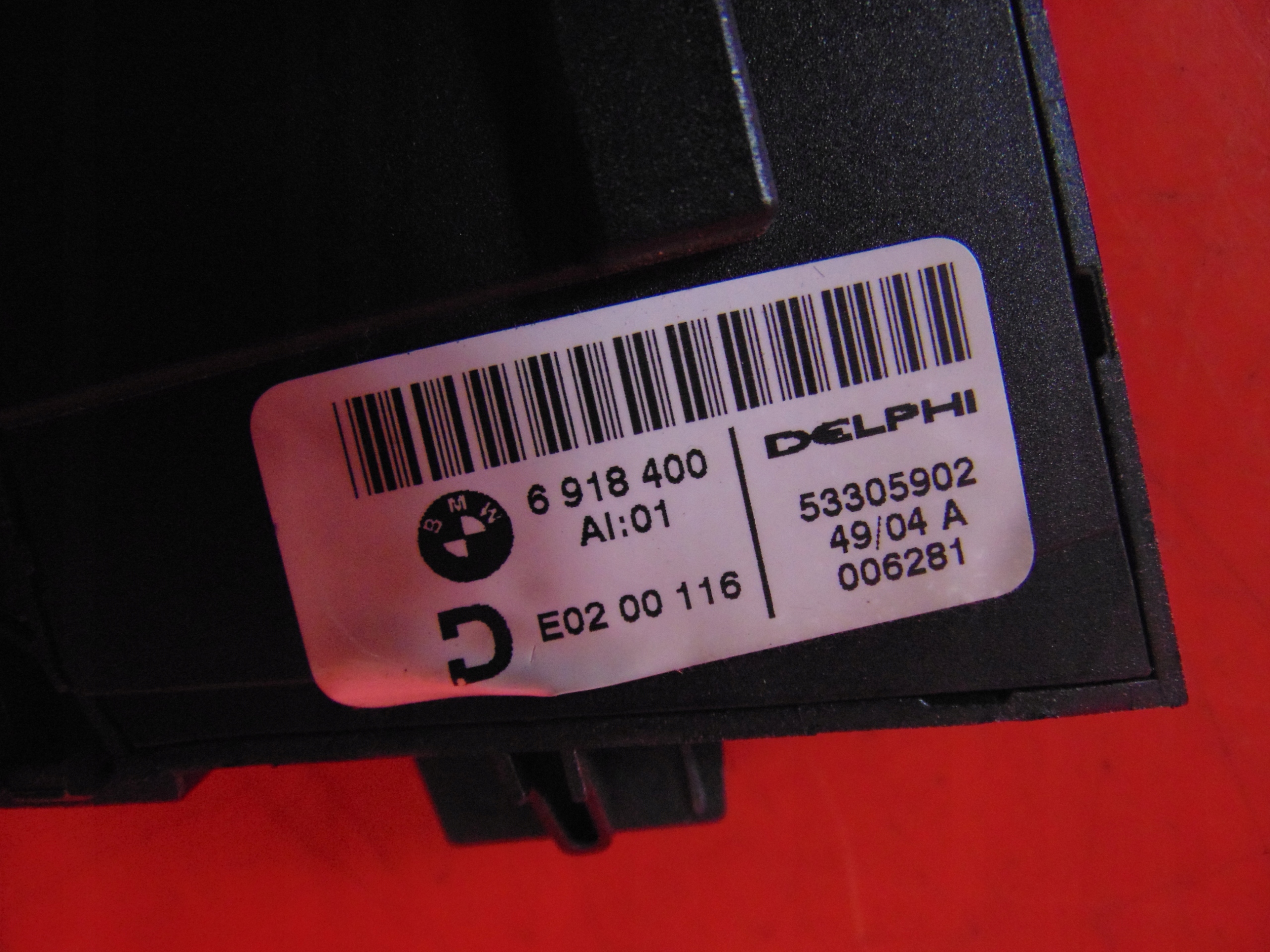BMW 7 E65 PANEL Schalter SITZ links vorne vorne 6918400 6930027